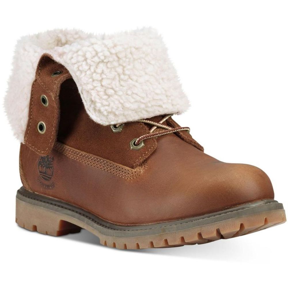 Timberland Womens Authentic Wp Fleece Brown Winter & Snow Boots Shoes NWOB